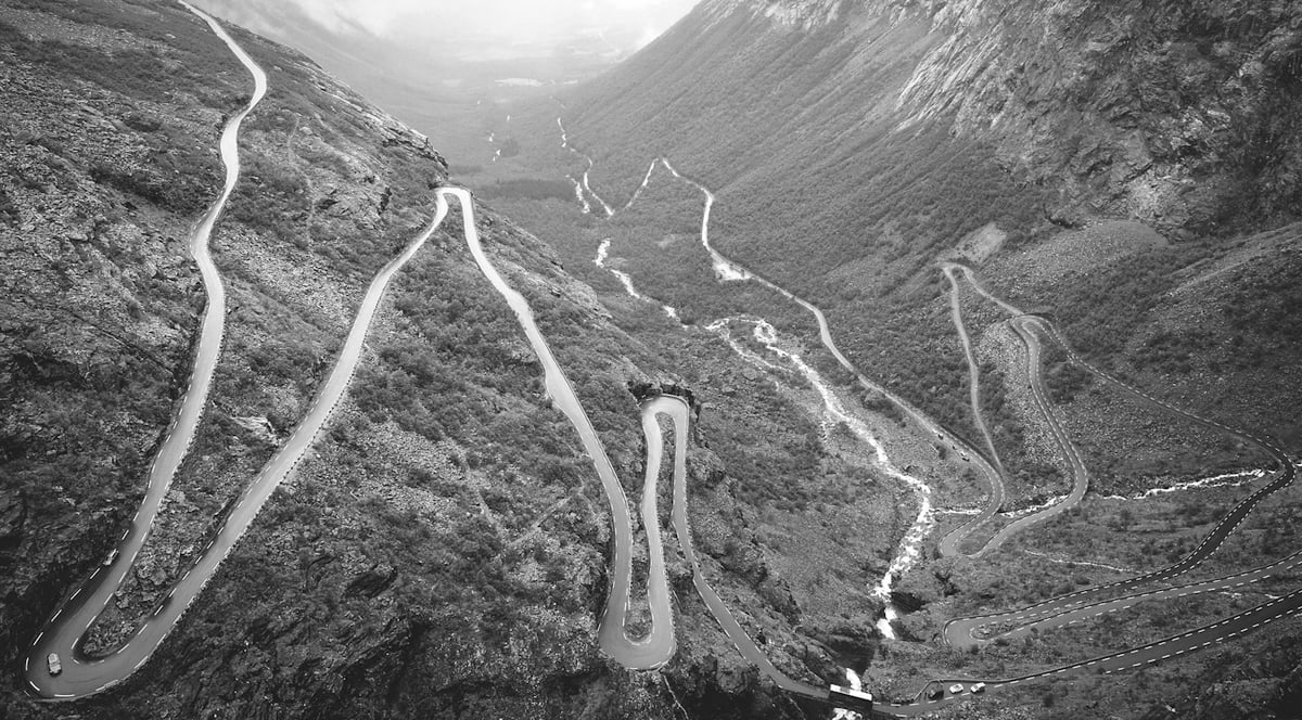 Trollstigen i Norge